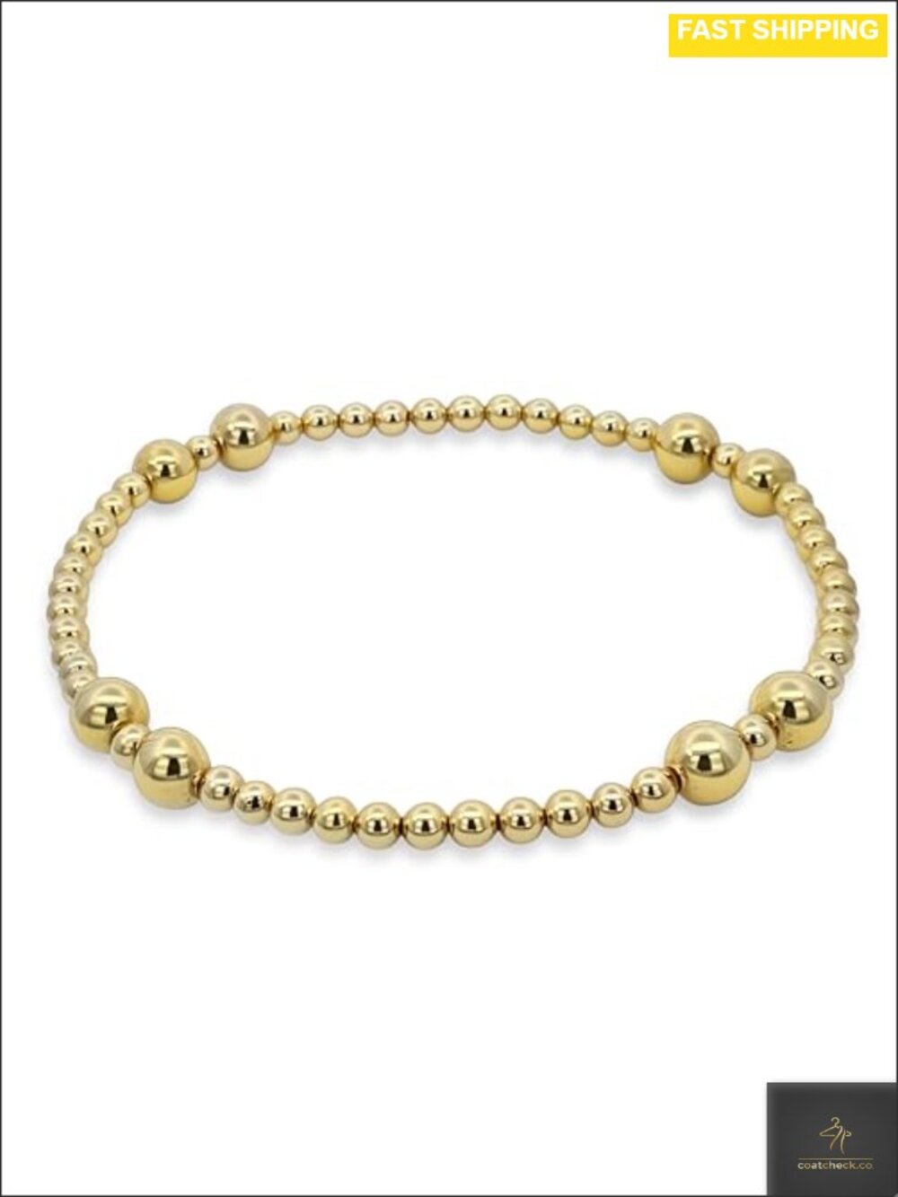 14k Gold Filled Beaded Bracelet 3mm 5mm Stackable Stretch Bracelet Women